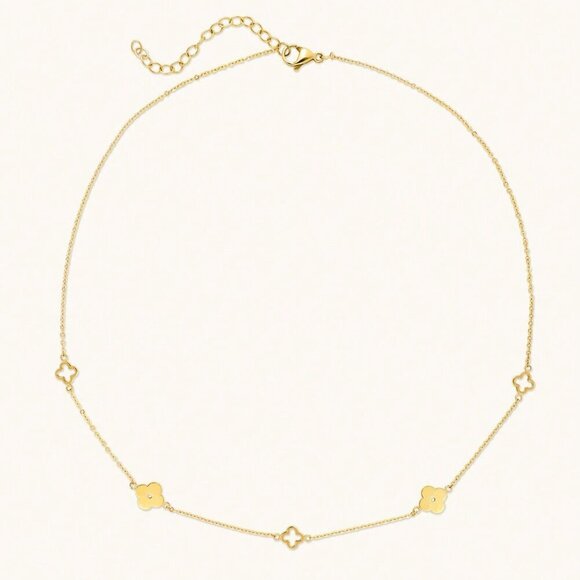 Multicolor Celeb style Women's Stainless Steel Gold toned necklace - Picture 7 of 10